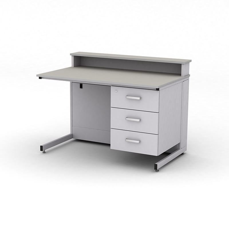 Стіл для викладача ЕКСПЕРТ з надбудовою та шухлядами праворуч, арт. 141-14.116